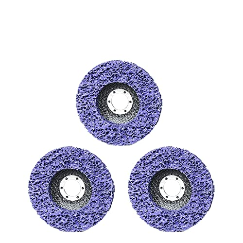 Diamanttrennscheibe, Diamant-Schleifscheibe Polierstreifenscheibe Schleifscheiben Rostentferner Lackreinige Schleifscheiben for Motorräder Schleifscheibe,DIY-Werkzeuge(3pcs Purple,115 x 22) von JOJIDE