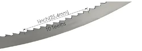 1Pcs 1511x6.35x0.35mm Bandsaw Blades 1511mm Wood Band Saw Blade 59-1/2” 1/4”0.014”6 TPI(10 TPI) von JOLGRDWS