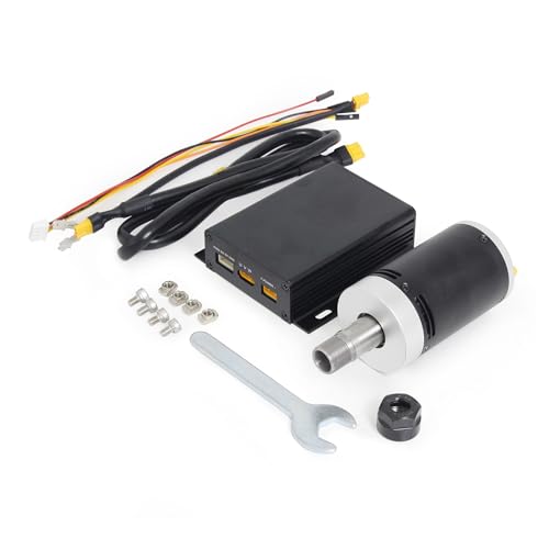 DC-Spindelsatz mit bürstenlosem CNC-Motor, 24 V, 12.000 U/min, mit installiertem Treiber, perfekt for die Serie 3018 von JOLIANE