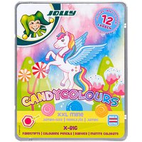 JOLLY X-BIG CANDYCOLOURS Buntstifte farbsortiert, 12 St. von JOLLY