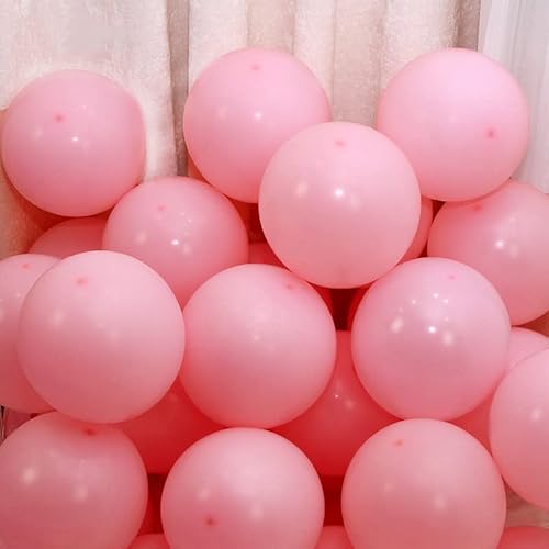 JORCEDI 100 Stück 25,4 cm beliebte Latex-Luftballons für Geburtstagsparty, Babyparty, Hochzeit, Halloween oder Weihnachtsfeier (Rosa) von JORCEDI