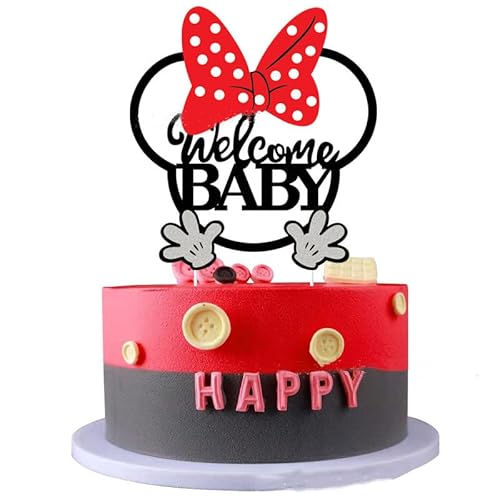 JORCEDI 5 Stück Willkommens-Baby-Kuchenaufsätze für Partys, Geburtstage, Hochzeiten, Verlobungen, Jubiläen, Babyparty-Dekorationen von JORCEDI