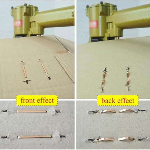 6-8 kgf/cm² Manueller Kartonhefter, 34,7 mm (1 3/8") pneumatische Kartonverschließmaschine, für Nagellänge 22 mm, Nagellänge und -tiefe einstellbar, kann 100 Nägel aufnehmen von JOSBY