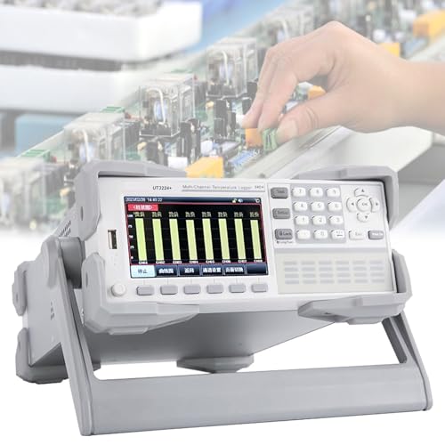 8-Kanal-Digital-Temperaturtester, Thermoelement-Thermometer mit 8G SD, hohe Präzision 0,01 ℃, 3 Anzeigemodi, Alarm bei Überschreitung, Unterstützung für PC-Verbindung, intelligentes Thermometer von JOSBY