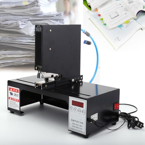 Automatischer Hefter mit 360°-Drehung, pneumatische 100-mm-CNC-Einzelkopf-Bindemaschine, 35 Blatt/70 g Papierstärke und 100 Stück Anzahl der Nadeln, Nagelzeit- und Geschwindigkeitseinstellung von JOSBY