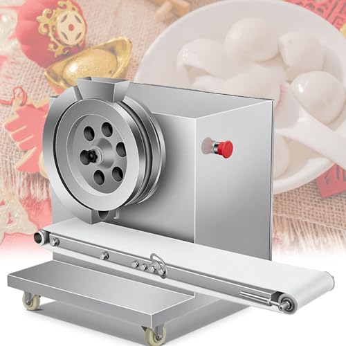 JOSBY 0–90 Stück/min Cassava Ball Maker, 200 W kommerzielle automatische Rundungsmaschine, mit Förderband und Notfallknopf-Design, glatter, zarter und elastischer Geschmack, für Snackbars, Fabriken von JOSBY