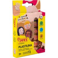 JOVI Knete PLASTILINA farbsortiert, 6 Farben je 15,0 g von JOVI