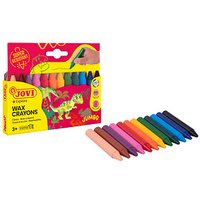 JOVI Wax Crayons Jumbo Wachsmalstifte farbsortiert, 12 St. von JOVI