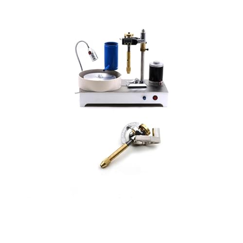 120-W-Smaragdverarbeitungsausrüstung, Edelsteinmaschine aus Edelstahl, Poliermaschine for facettierte Edelsteine ​​mit 0–1800 U/min, Schleifsteinmaschine für Schmuckwerkzeuge, Schmuckzubehör(No digita von JOXLOVER