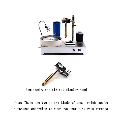 120-W-Smaragdverarbeitungsausrüstung, Edelsteinmaschine aus Edelstahl, Poliermaschine for facettierte Edelsteine ​​mit 0–1800 U/min, Schleifsteinmaschine für Schmuckwerkzeuge, Schmuckzubehör(With digi von JOXLOVER