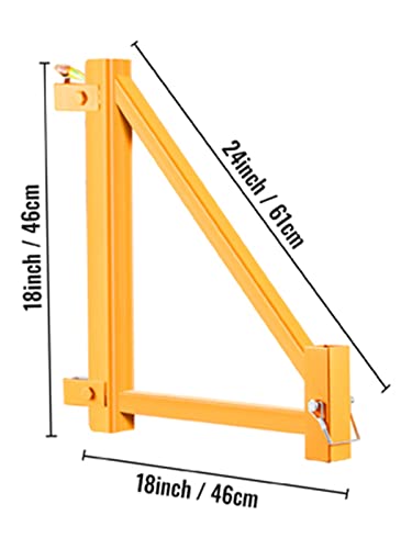 18 x 18 Zoll Legierung Stahl Gerüst Ausleger 4pcs Schraubentyp -Gerüstzubehör mit/ohne Räder for die Hausrenovierung Für Anfänger und Heimwerker(A) von JOXLOVER