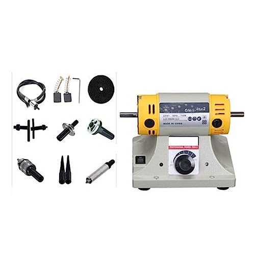 JOXLOVER 350 W Stein Polieren Maschine DIY Holzbearbeitung Jade Schmuck Bench Drehmaschine Maschine Schleif Maschine Jade Schneiden Maschine Schleifer für Schmuckwerkzeuge, Schmuckzubehör(Set 4) von JOXLOVER