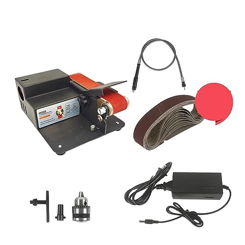 JOXLOVER Mini Elektrische Bandschleifer DIY Polieren Schleifmaschine Messerschärfer Multifunktionale Grinder Cutter Kanten Spitzer für Schmuckwerkzeuge, Schmuckzubehör(Set 5) von JOXLOVER