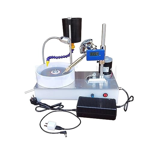 Schleifen Facettierung Maschine Facettierte Poliermaschine Schmuck Polierer Flachschleifer Lapidar Maschine 2800 U/min 120 W für Schmuckwerkzeuge, Schmuckzubehör(Digital display) von JOXLOVER