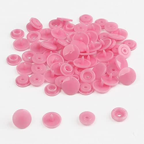 Niedrigster Preis 50 Sets Baby Harz Druckknöpfe T5 12mm Druckknöpfe Bekleidungszubehör Druckknöpfe-Pink von JOYDREAMDESIGN