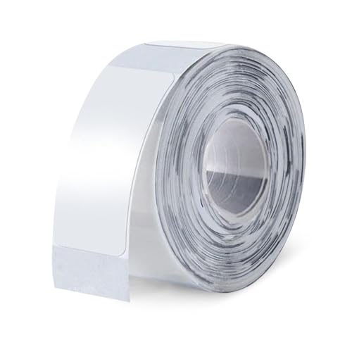 Etikettenhersteller Band, Angepasstes Etikettendruckpapier, 15 x 40 mm Thermo Etikettenband, Laminiertes Standard Etikettenband für Zuhause, Büro, Schule, 180 Etiketten/Rolle(Transparent)(Clear) von JOYIAL