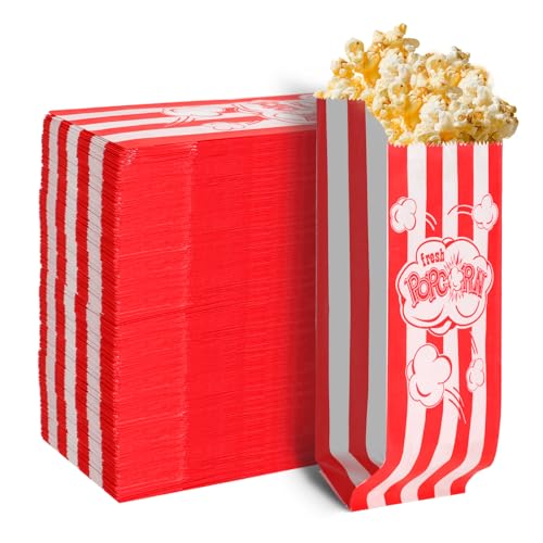 300 Stück Popcorn Tüten Klein Popcorntüten Popcorn Box Popcorntüten Klein Candy Tüte Papiertüten Partytüte Ideal für Kino Partys Veranstaltungen und Heimkino Klassisches Design Tolles als Geschenk von JOYSKY