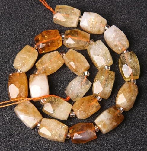 Naturstein-Rosenquarz-Perlen, facettierter Würfel, Amethyst, Lapislazuli, lose Perlen für Schmuckherstellung, DIY-Armband, A, ca. 18 cm von JPHHRP