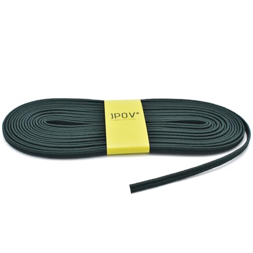 JPOV * Baumwollgeflecht für Accessoires, Modeaccessoires und Heimdekoration, 70 % Baumwolle und 30 % Polyester, Breite 0,8 cm, 10 m Stück (grün) von JPOV* SANITARY TEXTILE DIVISION