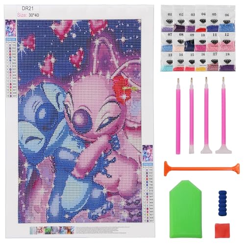 JRJRN Diamant Malerei Kristall Kunst Kit, 5D DIY Diamant Painting Bilder Kinder, Full Diamond Painting Bilder Kinder Tiere-Set, DIY Voller Crystal Strass Diamantmalerei Set für Die Heimdekoration von JRJRN