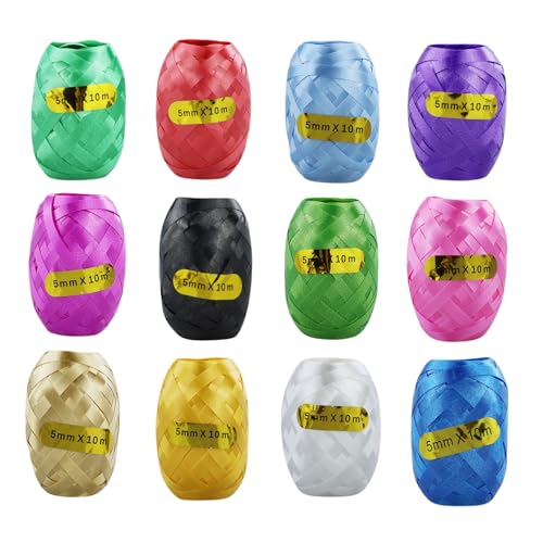 12 Rollen Geschenkband in bunten Farben,10 m je Rolle Ringelband Bunt, Curling Ribbon Rolle für Hochzeit Partei Festival Dekoration Handwerk Geschenkverpackung Florist Luftballon 12 Rollen Geschenkband in bunten Farben,10 m je Rolle Ringelband Bunt, Curling Ribbon Rolle für Hochzeit Partei Festival Dekoration Handwerk Geschenkverpackung Florist Luftballon von JRSHIRLEYLTD