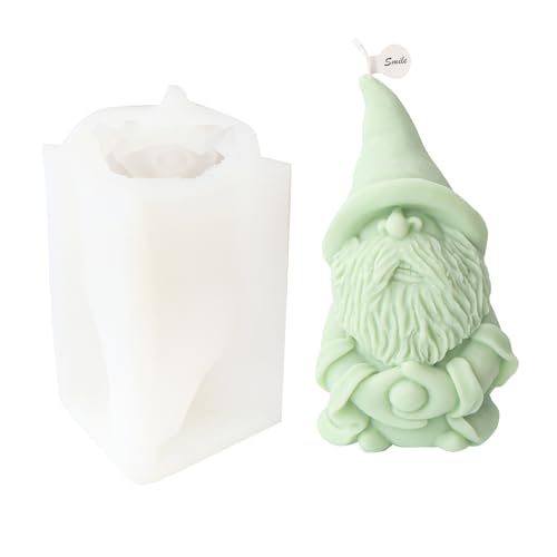 JS MOLD Silikonform Kerze Weihnachtsmann,3D Silikonform Weihnachten Kerzenform, DIY Silikon Kerzen Gießform für die Herstellung von Kerzen, Aromasteinen (gekreuzte Hände) von JS MOLD