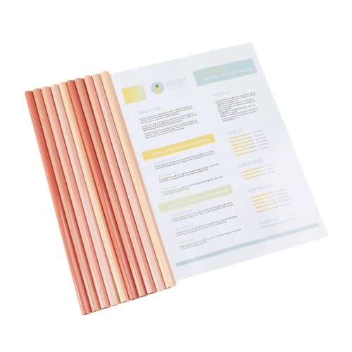 10 x Berichtsmappen mit Schiebestange, 60 Blatt Kapazität, Binder-Papierschutz, Berichtsmappen mit transparentem Deckel von JSGHGDF