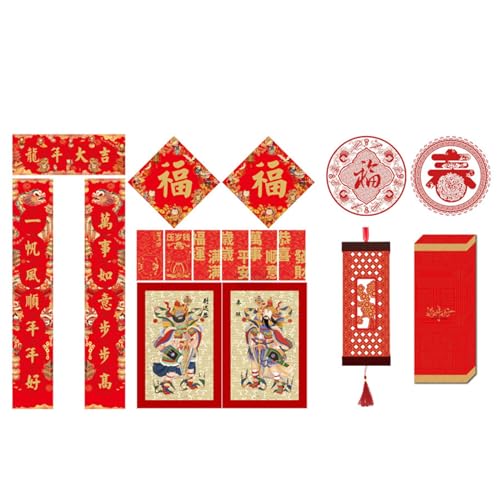 Festive Dragon Year Couplets Set for 2024 Celebrate The New Year The New Year Red Envelopes von JSGHGDF