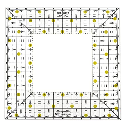 JSGHGDF Acryl-Lineal für Quilten, Nähen, Patchwork, quadratische Form, durchscheinende Vorlagen, Basteln, Kleidung, Schneidewerkzeuge von JSGHGDF