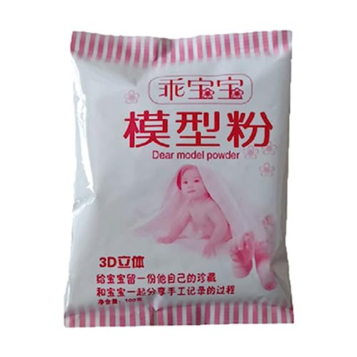 JSGHGDF Baby Hand Fuß Moulding Powder Baby Growth Casting Powder Handabdruck Fußabdruck Familie von JSGHGDF