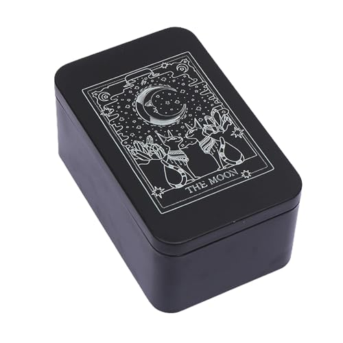 JSGHGDF Rechteckige Metall Kartenbox Spielkarten Tarot Behälter Schmuck Aufbewahrungskoffer Verpackung Pokerspiel Leere Pokerkarten Aufbewahrungsbox von JSGHGDF