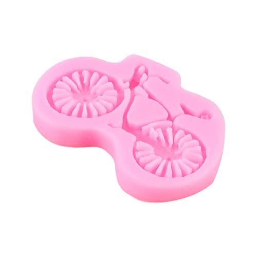 JSGHGDF Silikonform Fahrräder Werkzeuge Schokolade Fondant Form Für Kuchen Dekorationen Cupcake Backen Fahrrad Form Kuchenform von JSGHGDF