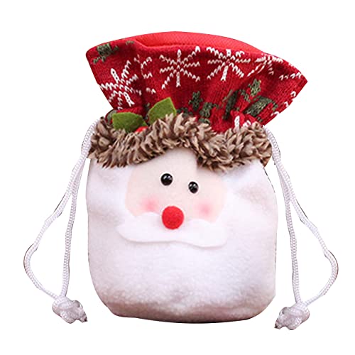 JSGHGDF Weihnachtstüten Schneemann Weihnachtsmann Kordelzug Tasche für Silvester Party Kinder Verpackung Dekor von JSGHGDF