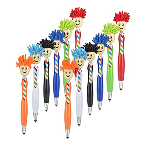 Lustige Mopp Kugelschreiber Stifte Bildschirmreiniger Erwachsene 12er Set von JSGHGDF