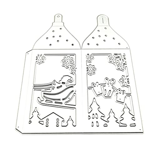 Metall-Stanzschablone mit weihnachtlichem Hirsch-Design, Schablone, Scrapbooking, Album, Papierkarte von JSGHGDF