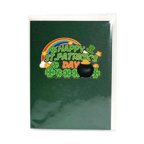 SaintPatrick's Day Karten Frühling Geschenkkarten StPatrick's Day Dekoration Aufkleber Schnitt Neujahr Gruß von JSGHGDF