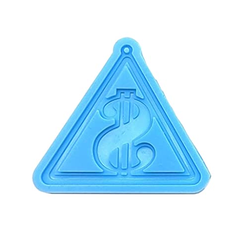 Silikonform mit Dollarzeichen-Dreieck-Anhänger, Epoxidharz, Schlüsselanhänger, Ohrringe, Schmuckherstellung, Werkzeuge für die Herstellung von Handwerk von JSGHGDF