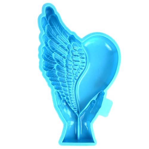 Silikonform mit Flügel-Herzen, Epoxidharz, Dekoration, Tischdekoration, Werkzeug für Bastelarbeiten von JSGHGDF