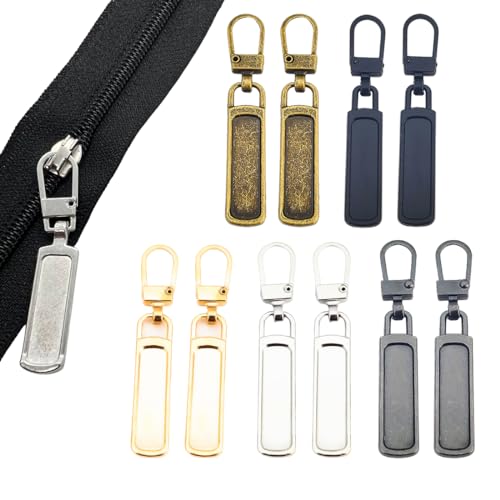 JSKWIKE 5 Pcs Reißverschluss zipper Reißverschluss zipper ersatz Reisverschlussreparaturset zipper für Zipper Koffer Stiefel Jackenrucksäcke von JSKWIKE