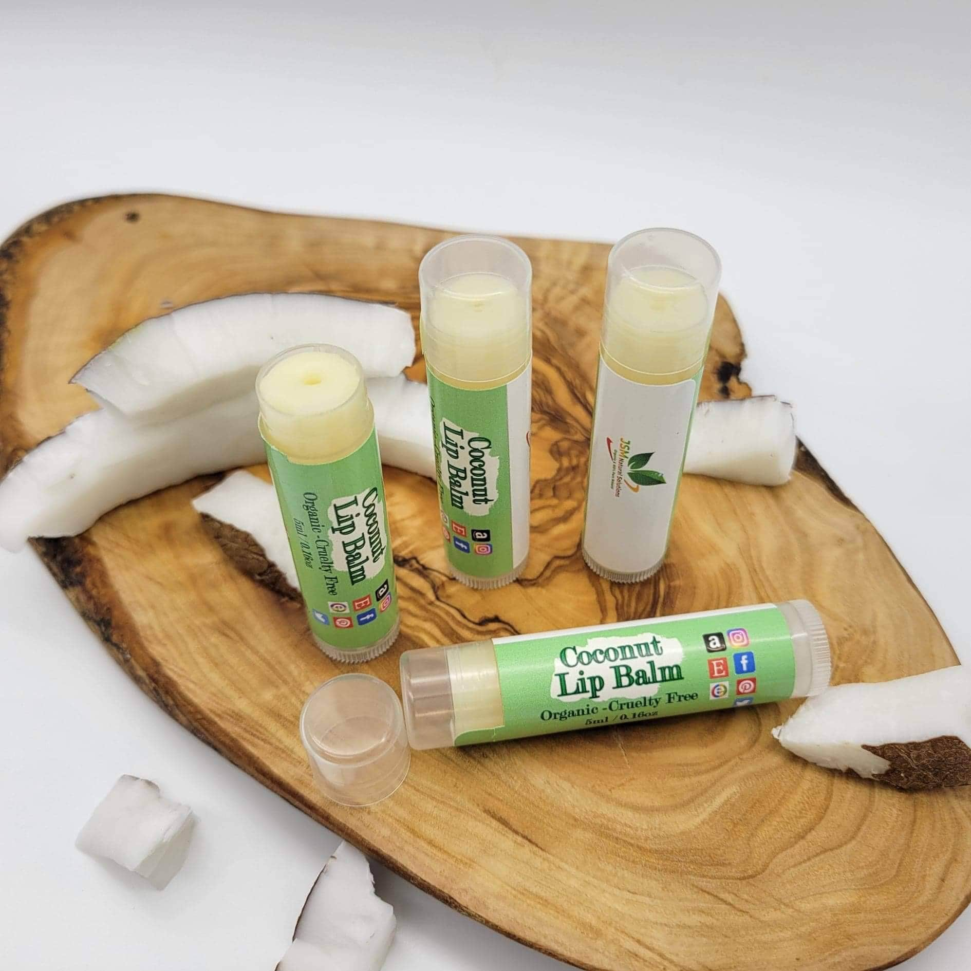 Kokosnuss Geschmack Lip Bam Handgemacht Organisch von JSMNatural