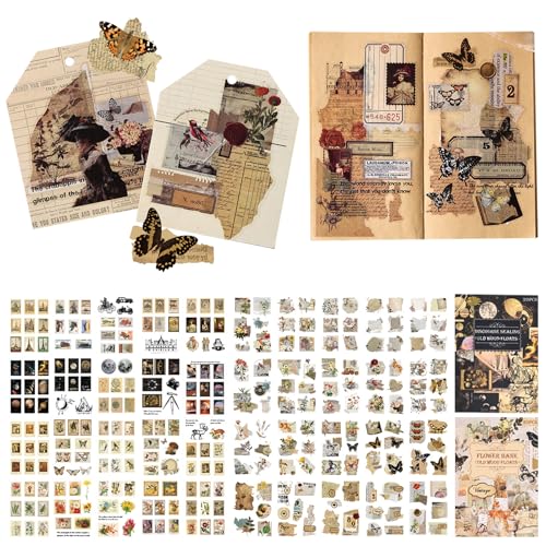 JSTHHTT 283 Stück Scrapbooking Aufkleber Set, Schmetterling Aufklebe, Scrapbook Stickers Set for Album Craft Calendar，Card Making, Laptop, DIY Art, Gepäck, Wand und Fenster von JSTHHTT