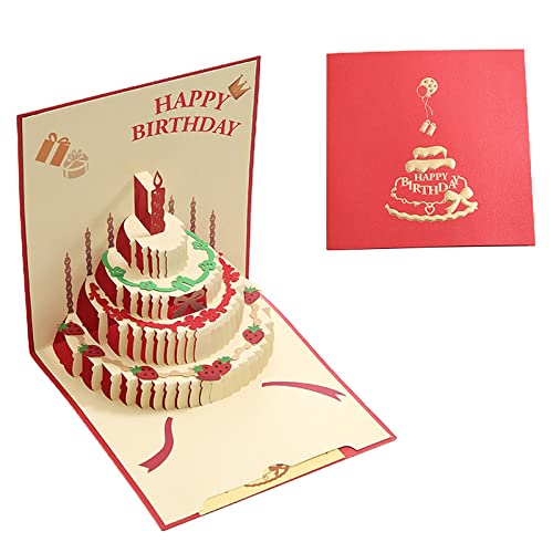 3D-Geburtstagskarten, Glückwunschkarte zum Geburtstag, für Mädchen, Kinder, Ehefrau, Ehemann, Freund, Postkarten, Geschenk, Geburtstag von JSZDFSV