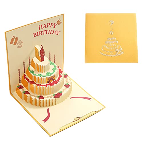 3D-Geburtstagskarten, Glückwunschkarte zum Geburtstag, für Mädchen, Kinder, Ehefrau, Ehemann, Freund, Postkarten, Geschenk, Geburtstag von JSZDFSV
