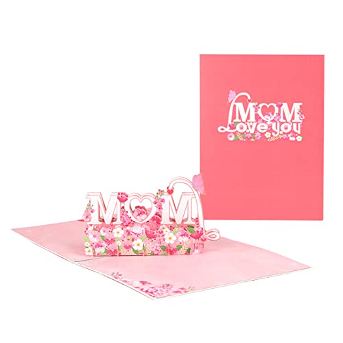 3D-Grußkarte zum Muttertag, Liebe, Mutter, Blume, Nachrichtenkarte, Ornamente, Zubehör für Kinder, Mädchen, Jungen, Festival-Geschenk von JSZDFSV
