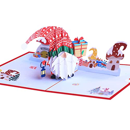 3D-Weihnachtskarten für Grußkarten, handgefertigt, Weihnachtsgrußkarten für Neujahrsgeschenkkarten, 13 x 18 cm von JSZDFSV