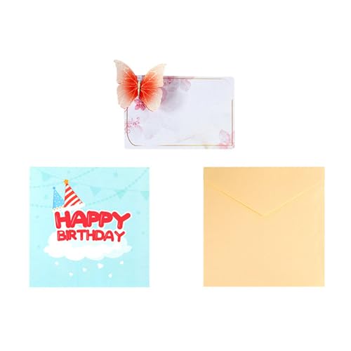 Bezaubernde 3D-Geburtstagskarten, Postkarten, Geschenke mit Umschlag, exquisite Handwerkskunst, vermittelt authentische Gefühle von JSZDFSV