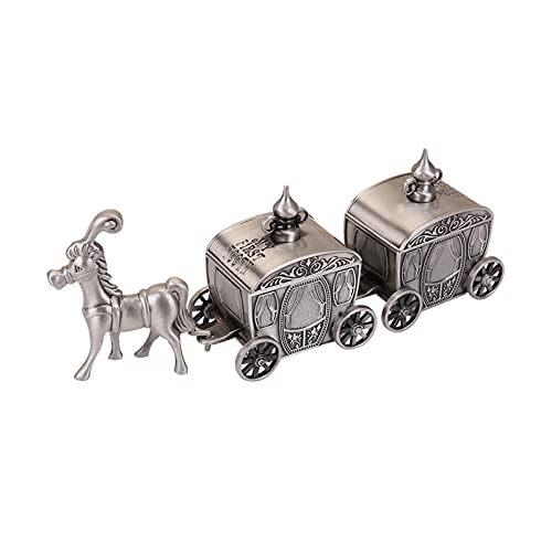 JTBDWOSK Vintage Elefant Schmuckschatulle Exquisite Mini-Metall Aufbewahrungskoffer Handwerk Geschenk Ornament,Silber von JTBDWOSK