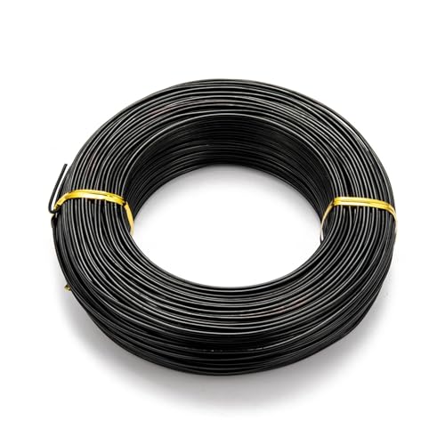 JTKSSCS Aludraht 1 Roll Multi-Colors Aluminum Wire Jewelry Findings for Jewelry Making DIY Necklace Bracelet 0.8mm 1mm 1.5mm 2mm 3mm 4mm 5mm 6mm(Black,2.5mm 35m) von JTKSSCS