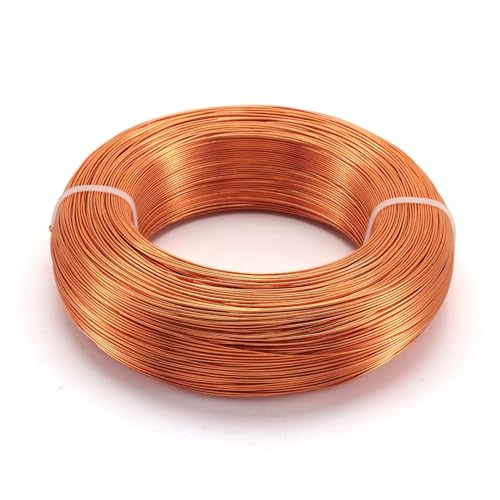 JTKSSCS Aludraht 1 Roll Multi-Colors Aluminum Wire Jewelry Findings for Jewelry Making DIY Necklace Bracelet 0.8mm 1mm 1.5mm 2mm 3mm 4mm 5mm 6mm(Brown,0.8mm 300m) von JTKSSCS