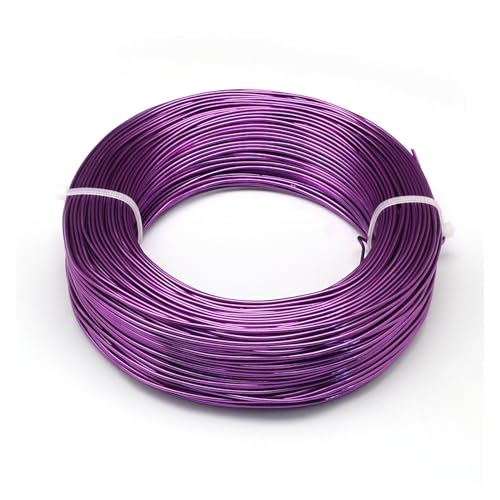 JTKSSCS Aludraht 1 Roll Multi-Colors Aluminum Wire Jewelry Findings for Jewelry Making DIY Necklace Bracelet 0.8mm 1mm 1.5mm 2mm 3mm 4mm 5mm 6mm(DarkViolet,5mm 10m) von JTKSSCS